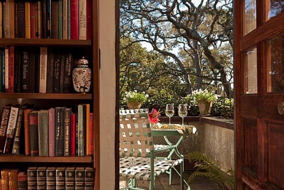 Library Room with private patio