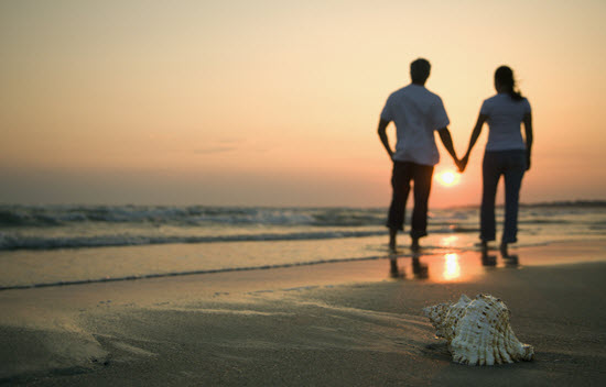 Walking on Beach